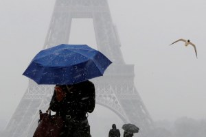 Paris in the winter