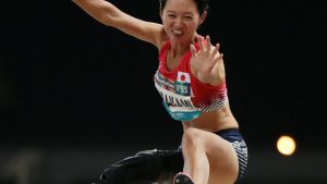 Japan's Sayaka Murakami during the Women's Long Jump at the World Para Athletics 2019
